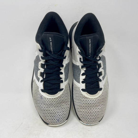 Nike Air Precision II Sneakers Men's 8 1/2 Black White 1,4,4,9:S-145 - Picture 12 of 14